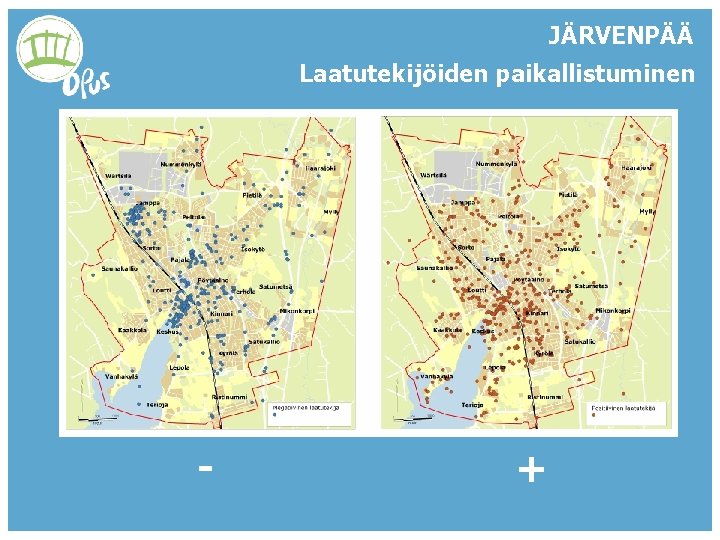 JÄRVENPÄÄ Laatutekijöiden paikallistuminen - OPPIVA KAUPUNKISUUNNITTELU JA ASUMISEN ARKI + 