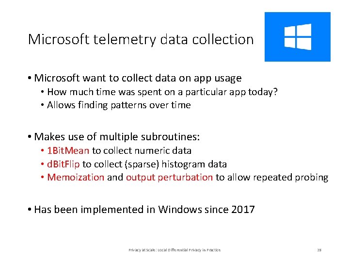 Microsoft telemetry data collection • Microsoft want to collect data on app usage • Microsoft telemetry data collection • Microsoft want to collect data on app usage •