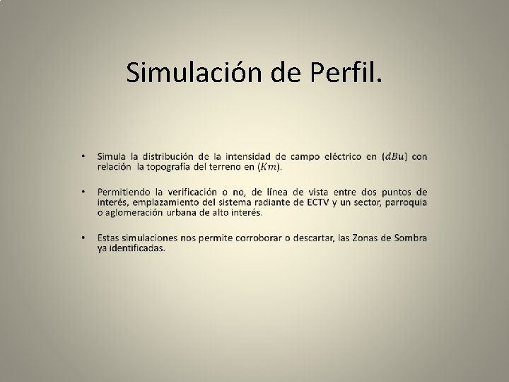 Simulación de Perfil. 