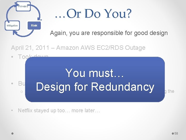 …Or Do You? Reward Mitigation Risk Again, you are responsible for good design April
