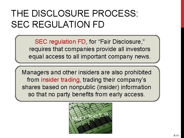 THE DISCLOSURE PROCESS: SEC REGULATION FD SEC regulation FD, for “Fair Disclosure, ” requires