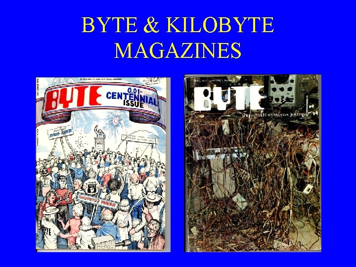 BYTE & KILOBYTE MAGAZINES 