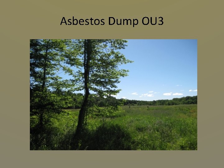 Asbestos Dump OU 3 