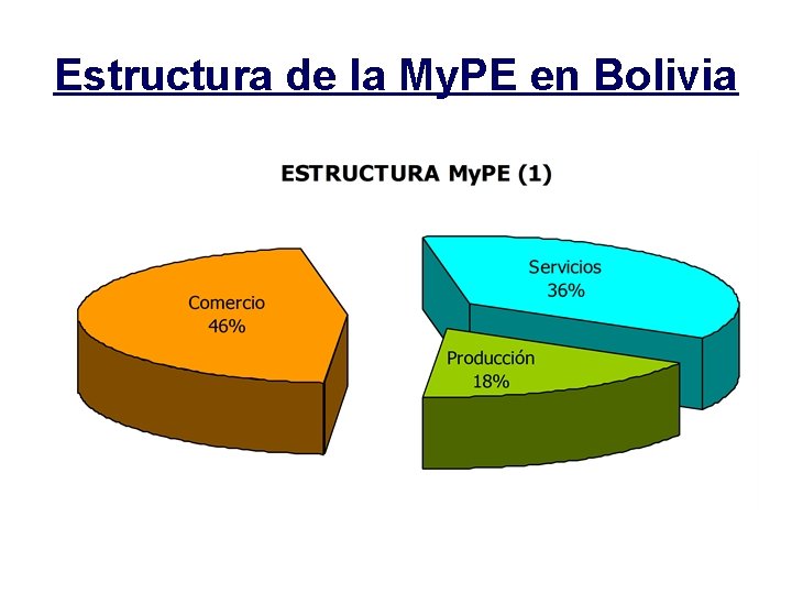 Estructura de la My. PE en Bolivia 
