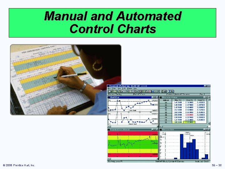 Manual and Automated Control Charts © 2008 Prentice Hall, Inc. S 6 – 35