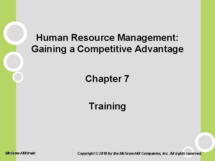 Human Resource Management Gaining a Competitive Advantage Chapter
