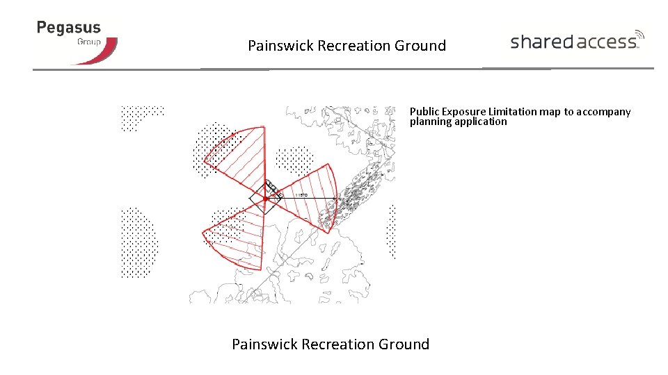 Painswick Recreation Ground Public Exposure Limitation map to accompany planning application Painswick Recreation Ground