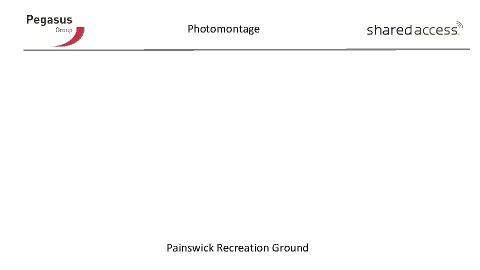 Photomontage Painswick Recreation Ground 