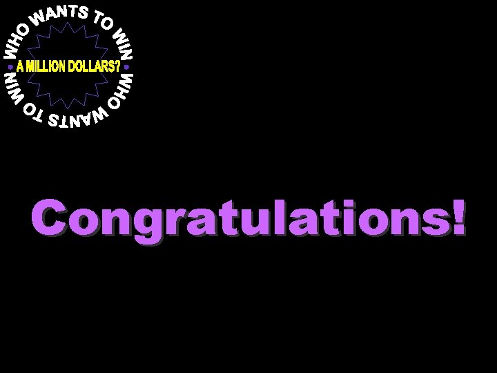 Congratulations! 