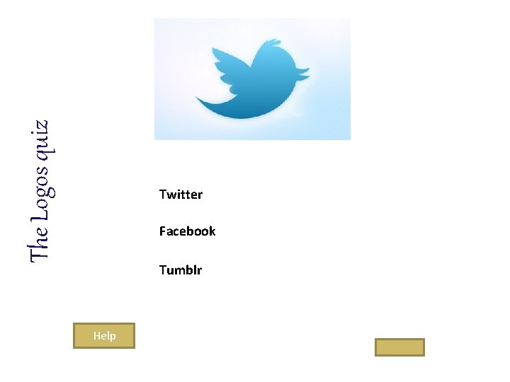 The Logos quiz Twitter Facebook Tumblr Help 