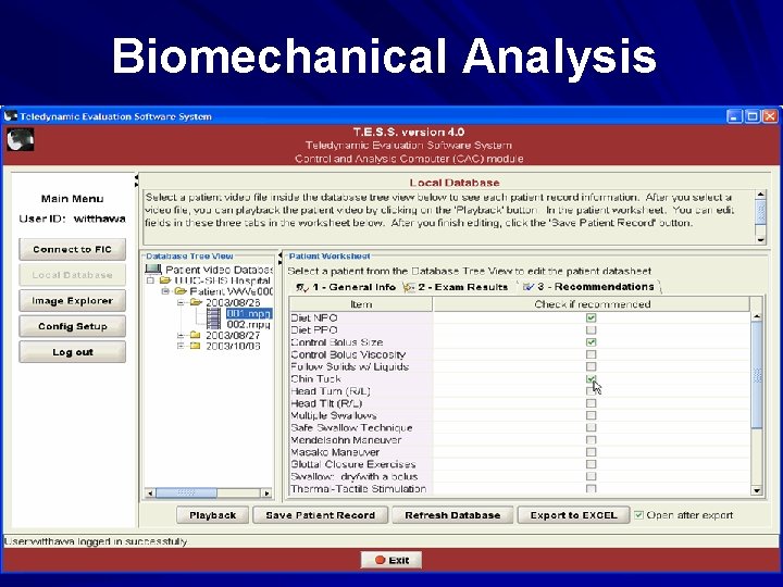 Biomechanical Analysis 