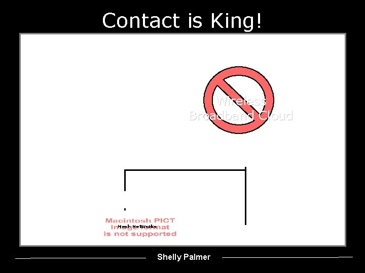 Contact is King! Wireless Broadband Cloud Mesh Networks Shelly Palmer 