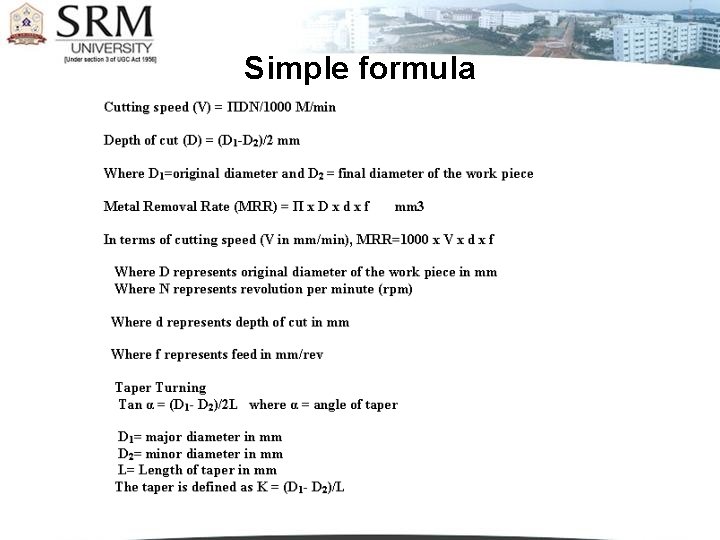 Simple formula 