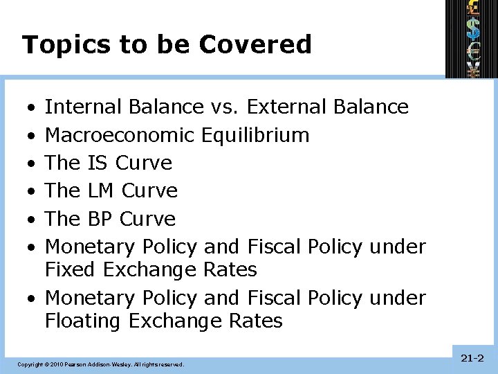 Topics to be Covered • • • Internal Balance vs. External Balance Macroeconomic Equilibrium Topics to be Covered • • • Internal Balance vs. External Balance Macroeconomic Equilibrium