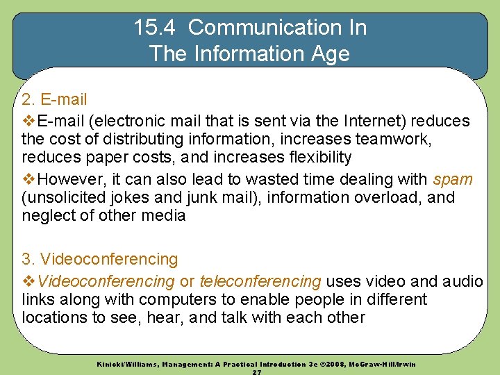 15. 4 Communication In The Information Age 2. E-mail v. E-mail (electronic mail that 15. 4 Communication In The Information Age 2. E-mail v. E-mail (electronic mail that