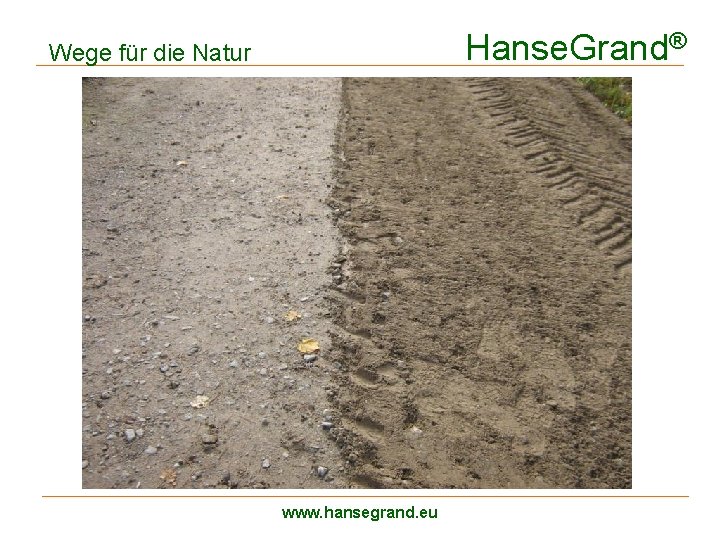 Hanse. Grand® Wege für die Natur Wegesanierung www. hansegrand. eu 