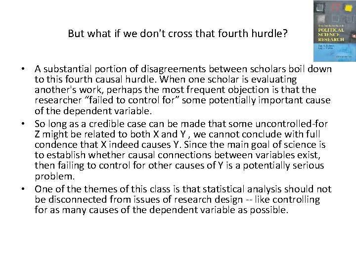 But what if we don't cross that fourth hurdle? • A substantial portion of But what if we don't cross that fourth hurdle? • A substantial portion of