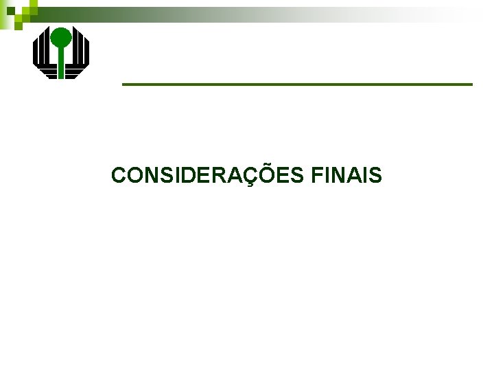 CONSIDERAÇÕES FINAIS 