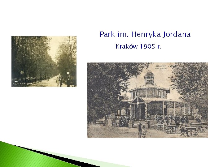 Park im. Henryka Jordana Kraków 1905 r. 