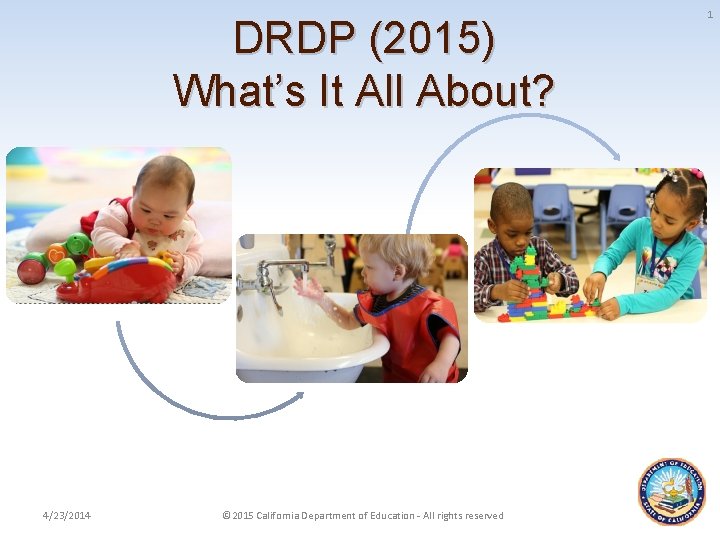 DRDP (2015) What’s It All About? 4/23/2014 © 2015 California Department of Education -