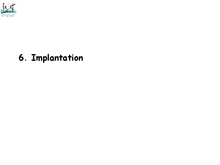 6. Implantation 6. Implantation