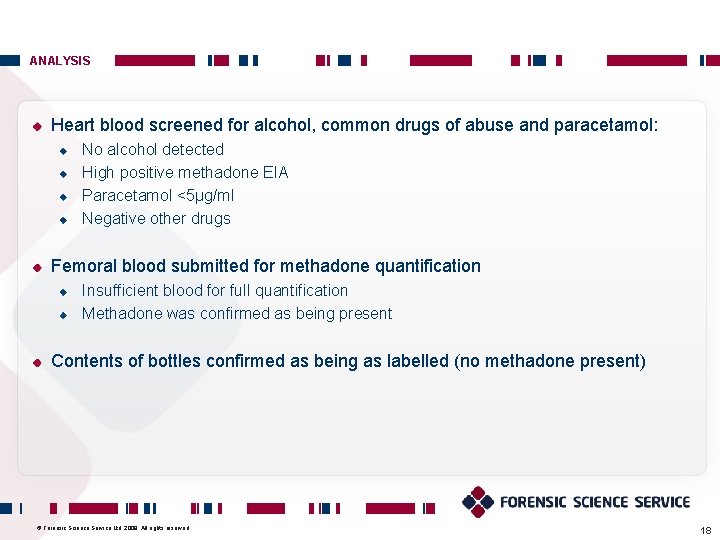 ANALYSIS Heart blood screened for alcohol, common drugs of abuse and paracetamol: No alcohol ANALYSIS Heart blood screened for alcohol, common drugs of abuse and paracetamol: No alcohol