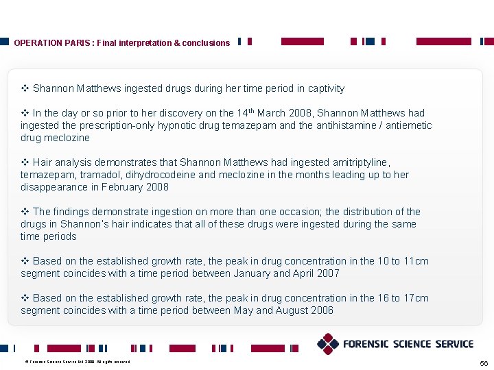 OPERATION PARIS : Final interpretation & conclusions v Shannon Matthews ingested drugs during her OPERATION PARIS : Final interpretation & conclusions v Shannon Matthews ingested drugs during her