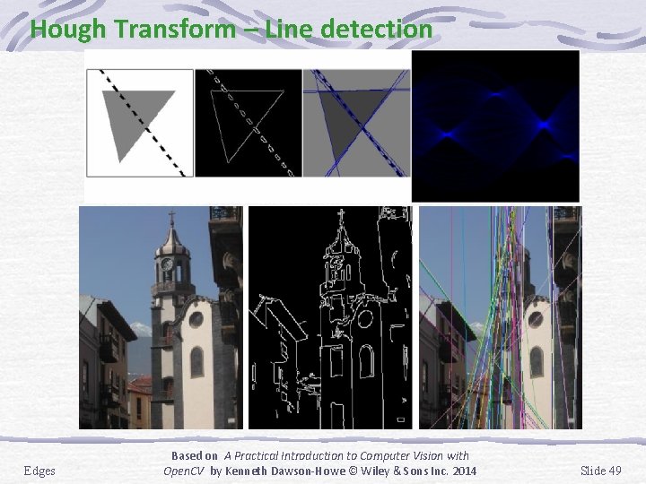 Hough Transform – Line detection Edges Based on A Practical Introduction to Computer Vision