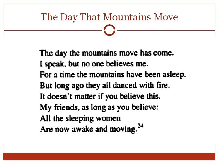 The Day That Mountains Move 