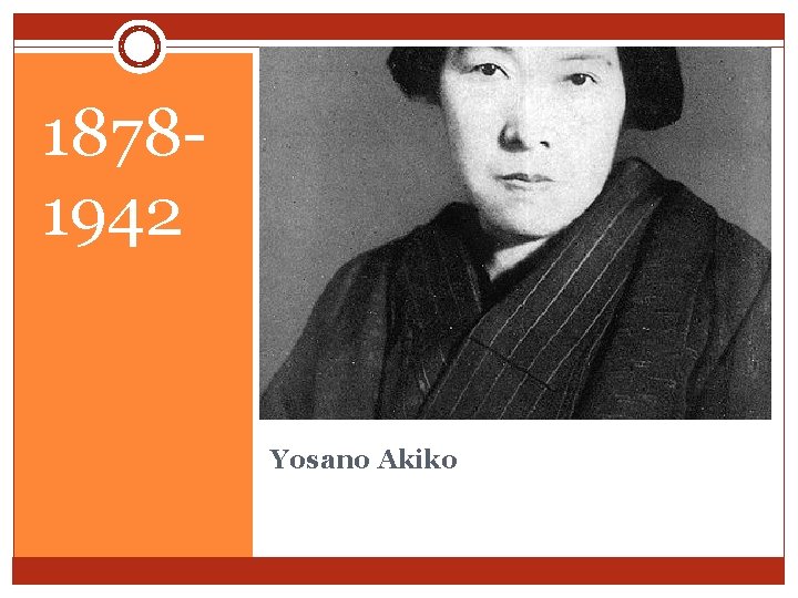 18781942 Yosano Akiko 