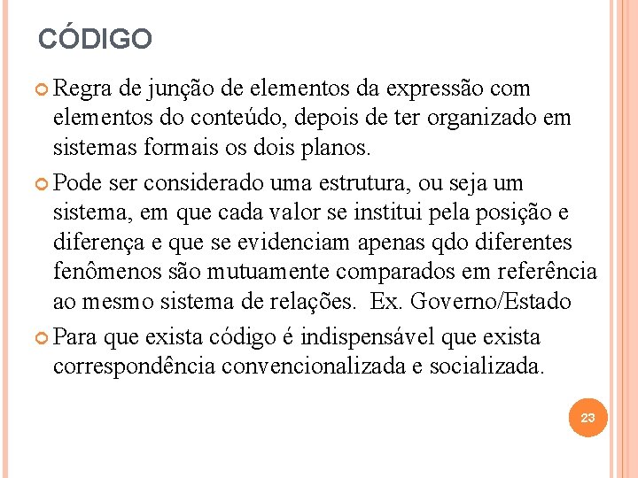 CÓDIGO Regra de junção de elementos da expressão com elementos do conteúdo, depois de CÓDIGO Regra de junção de elementos da expressão com elementos do conteúdo, depois de
