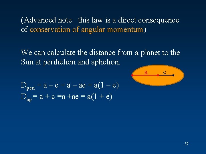 (Advanced note: this law is a direct consequence of conservation of angular momentum) We