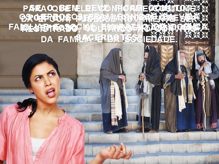 SE OQUE BEM DEVE FICAR OCULTO, PARA ELE, CONFORME COSTUME OS LEPROSOS ERAMMANDOU BANIDOS