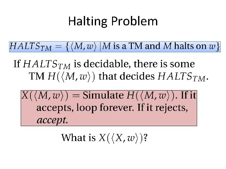 Halting Problem 