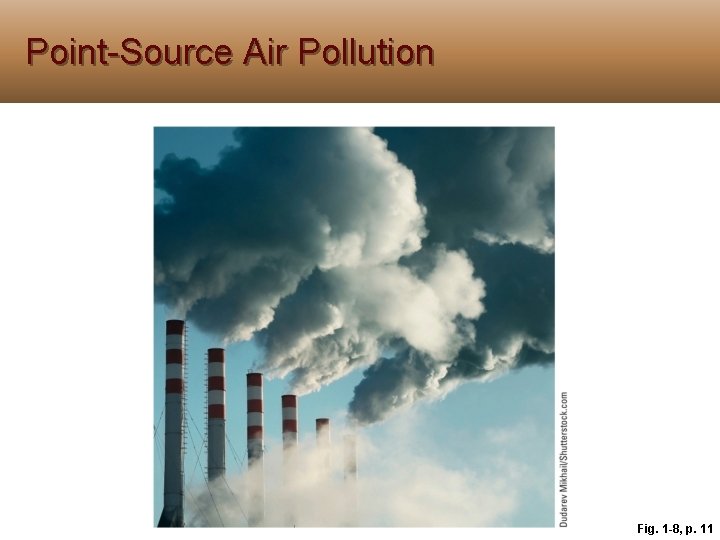 Point-Source Air Pollution Fig. 1 -8, p. 11 Point-Source Air Pollution Fig. 1 -8, p. 11