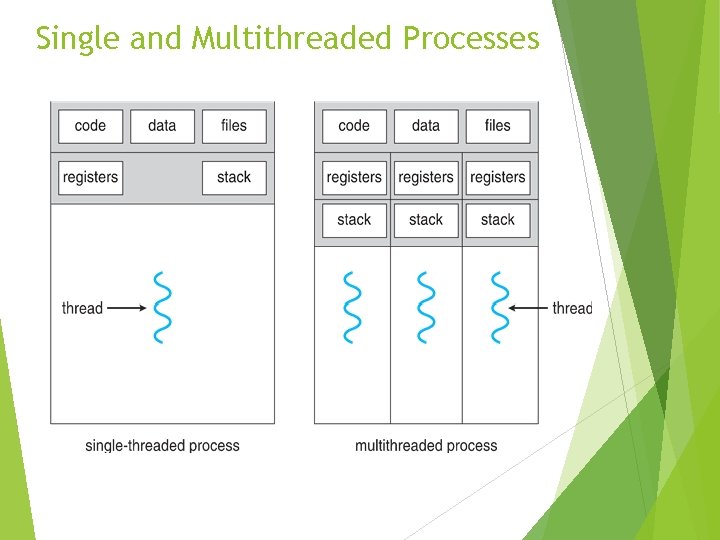 Single and Multithreaded Processes 