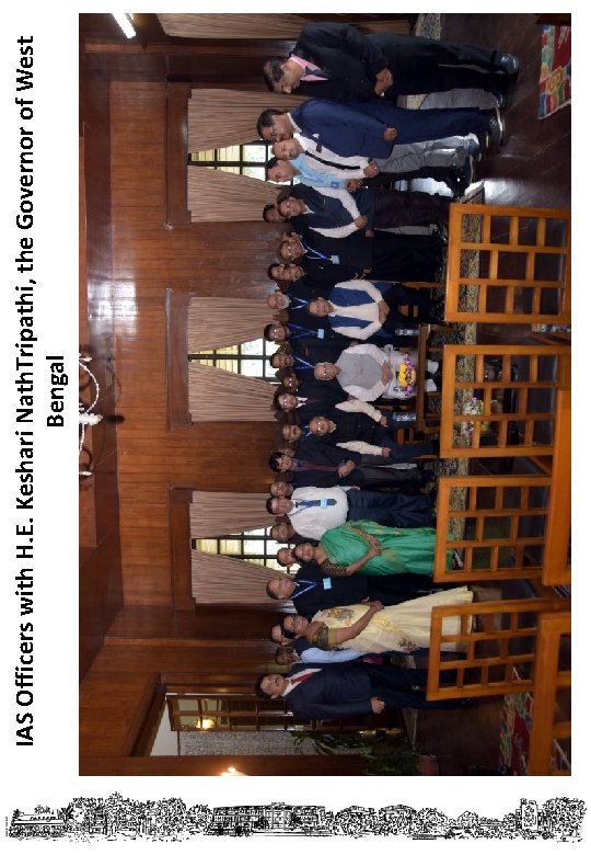 IAS Officers with H. E. Keshari Nath. Tripathi, the Governor of West Bengal 