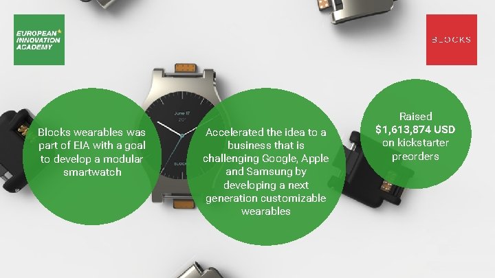 Blocks wearables was part of EIA with a goal to develop a modular smartwatch