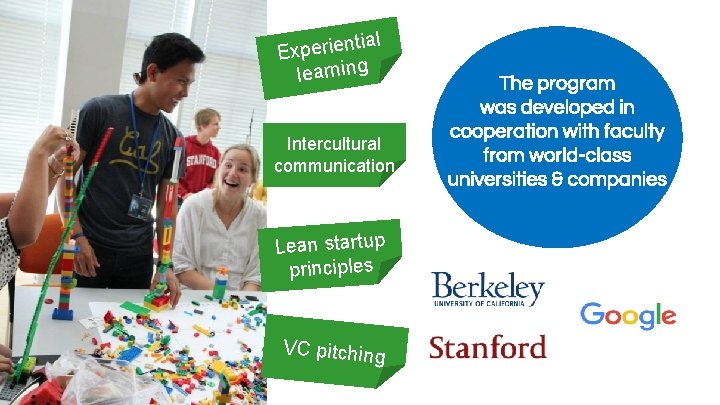 tial n e i r e p x E learning Intercultural communication Lean startup