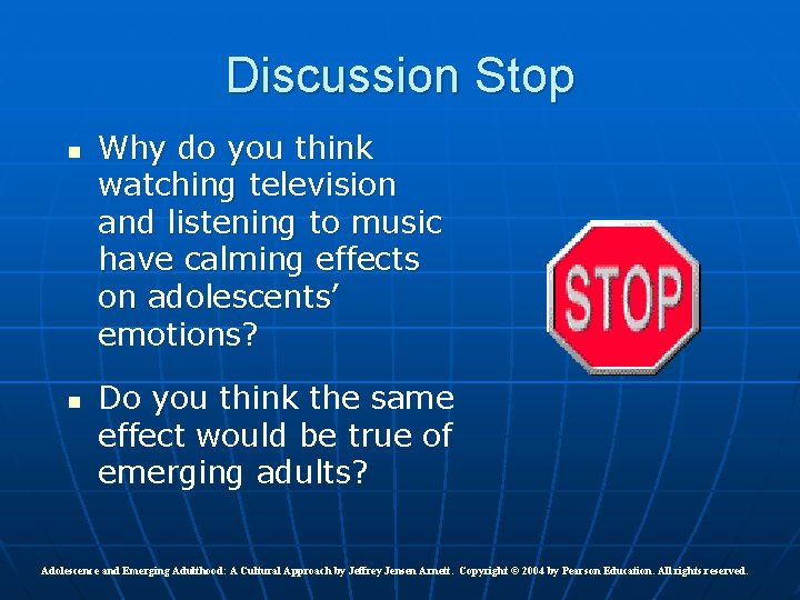 Discussion Stop n n Why do you think watching television and listening to music Discussion Stop n n Why do you think watching television and listening to music