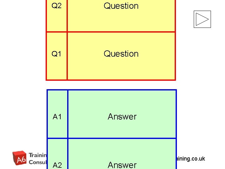 Q 2 Question Q 1 Question A 1 Answer A 2 Answer www. A