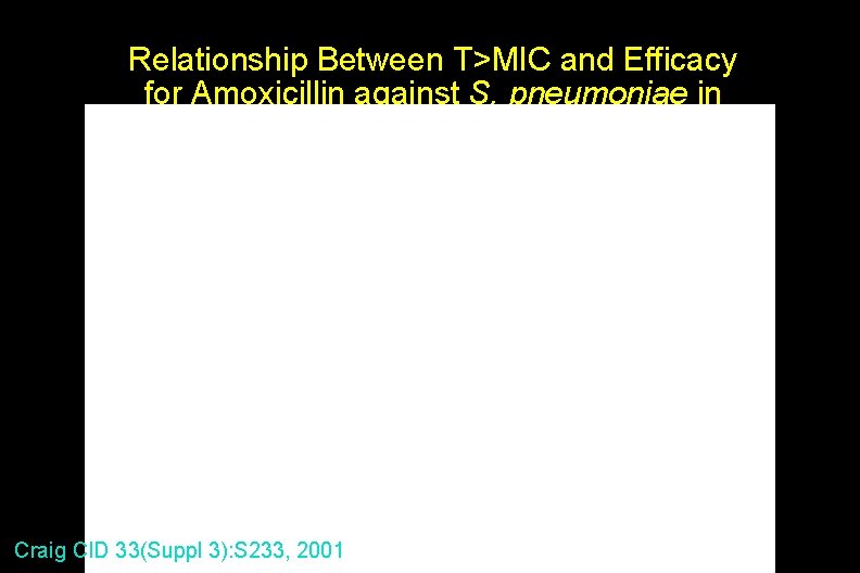 Relationship Between T>MIC and Efficacy for Amoxicillin against S. pneumoniae in Murine Pneumonia and