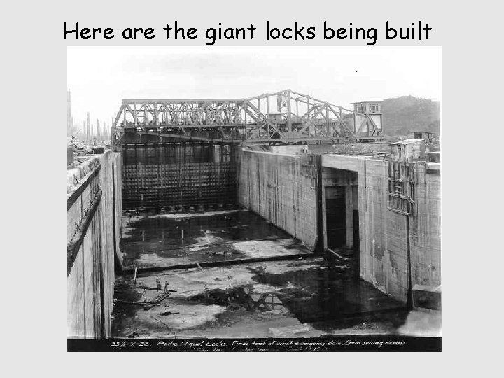 Here are the giant locks being built 