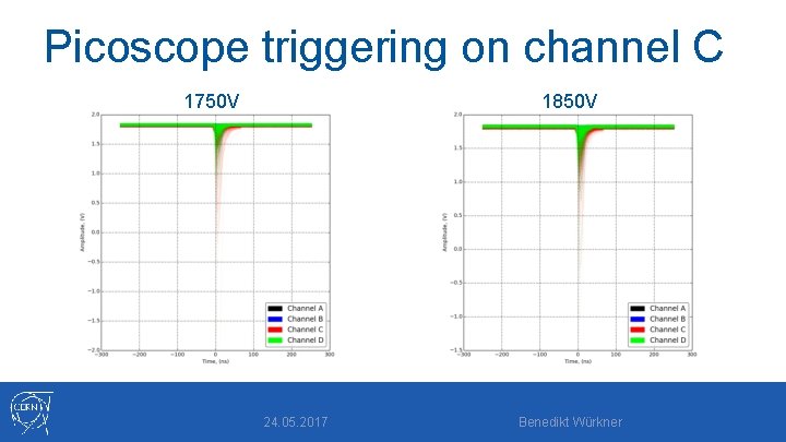 Picoscope triggering on channel C 1750 V 1850 V 24. 05. 2017 Benedikt Würkner