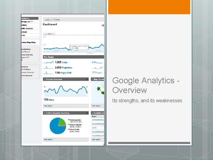 Google Analytics Overview Its strengths, and its weaknesses 