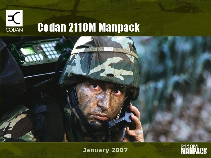 Codan 2110 M Manpack January 2007 