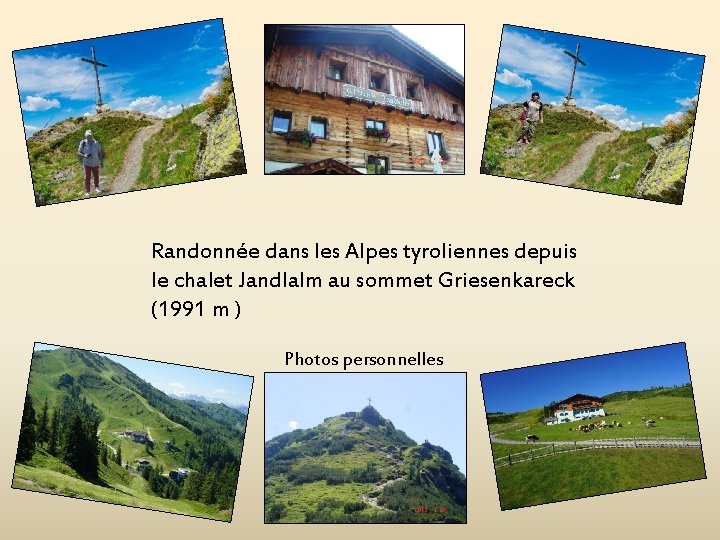 Randonnée dans les Alpes tyroliennes depuis le chalet Jandlalm au sommet Griesenkareck (1991 m