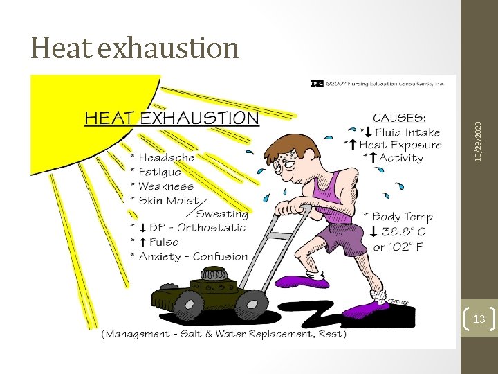 10/29/2020 Heat exhaustion 13 
