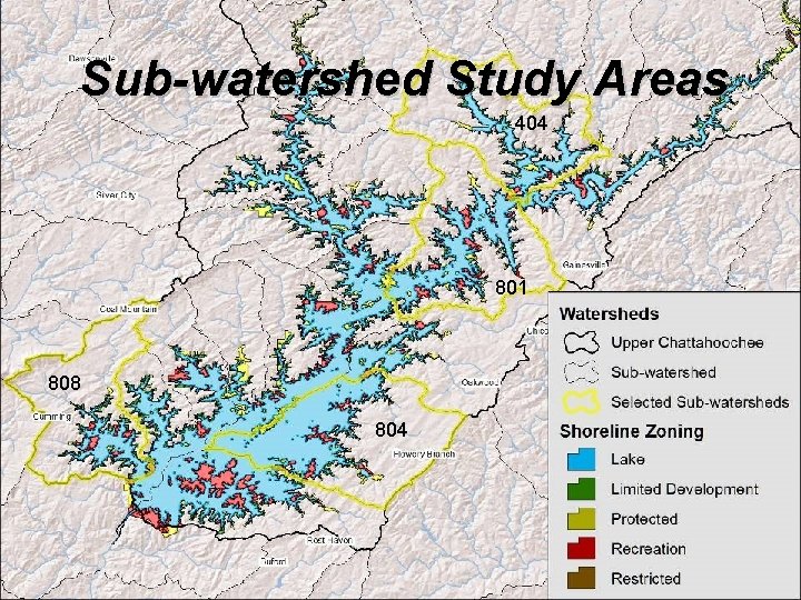 Sub-watershed Study Areas 404 801 808 804 BUILDING STRONG® 