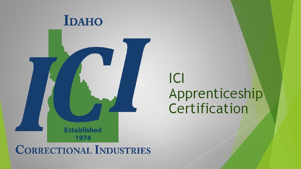 ICI Apprenticeship Certification 47 